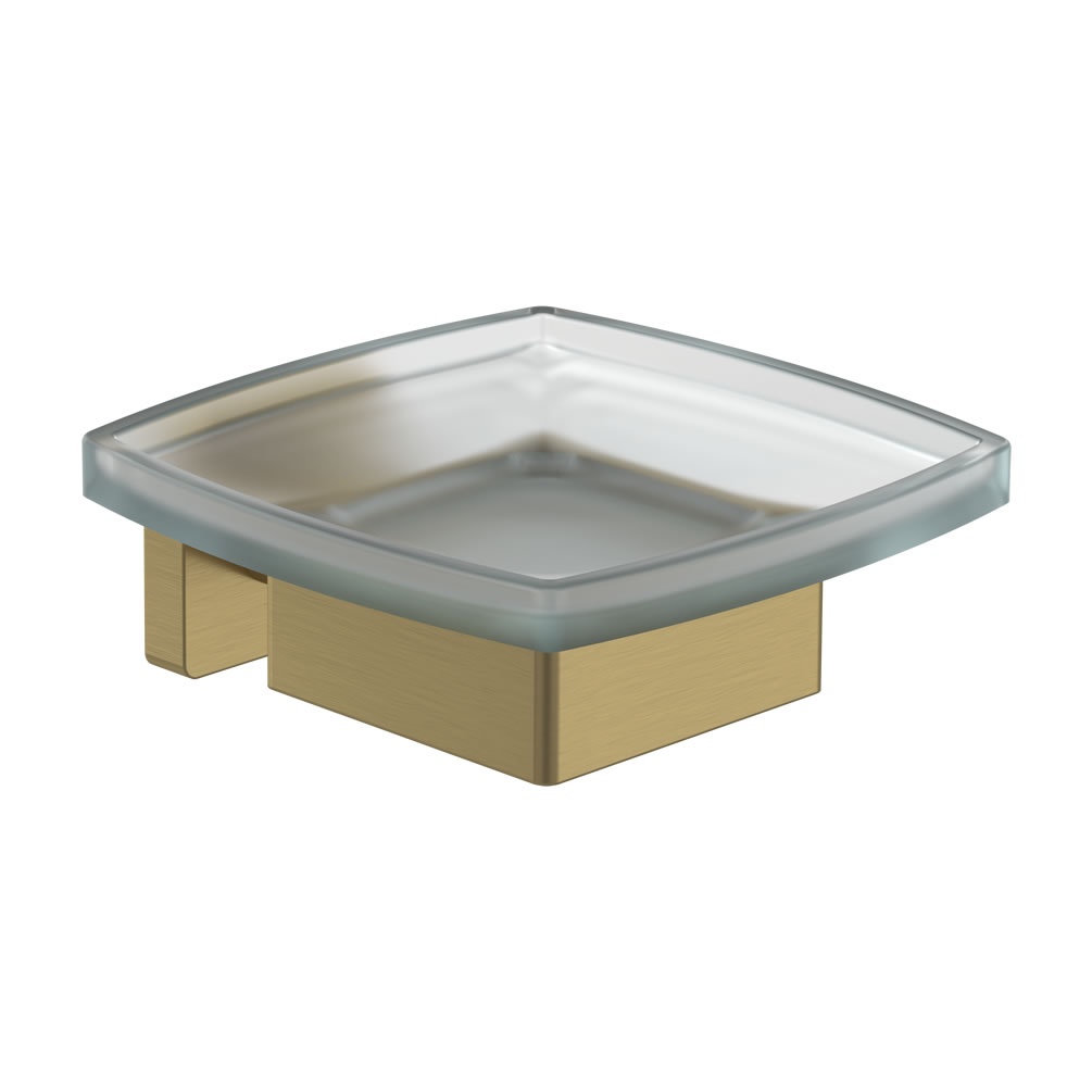 Cutout image of Villeroy & Boch Elements Striking Brushed Gold Soap Dish